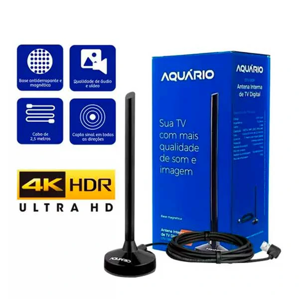 Antena Digitail Interna HDTV 100P — Itens Diversos | Depósito Roseira