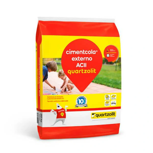 Argamassa Cimentcola Externo ACII Quartzolit 20kg