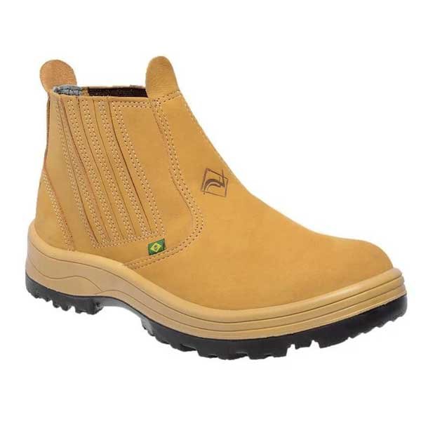 Botina Castor Nobuck Solado Natural