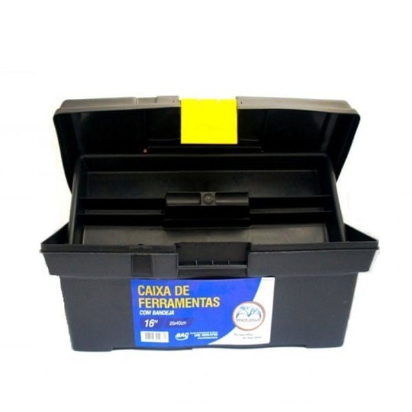Caixa de Ferramenta Plástica Metasul 20x40cm — Acessórios Ferramentas | Depósito Roseira