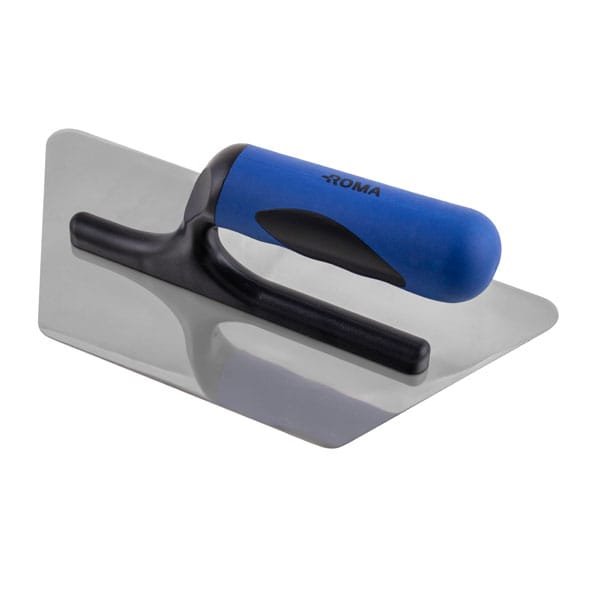 Desempenadeira Aço Inox Trapezoidal Roma — Acessórios Tintas | Depósito Roseira