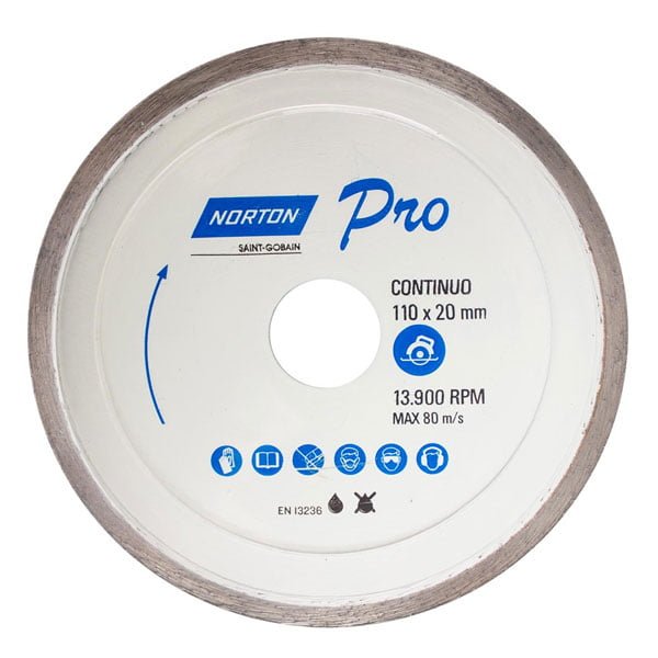 Disco Norton Diamante Contínuo 110mm — Acessórios Ferramentas | Depósito Roseira