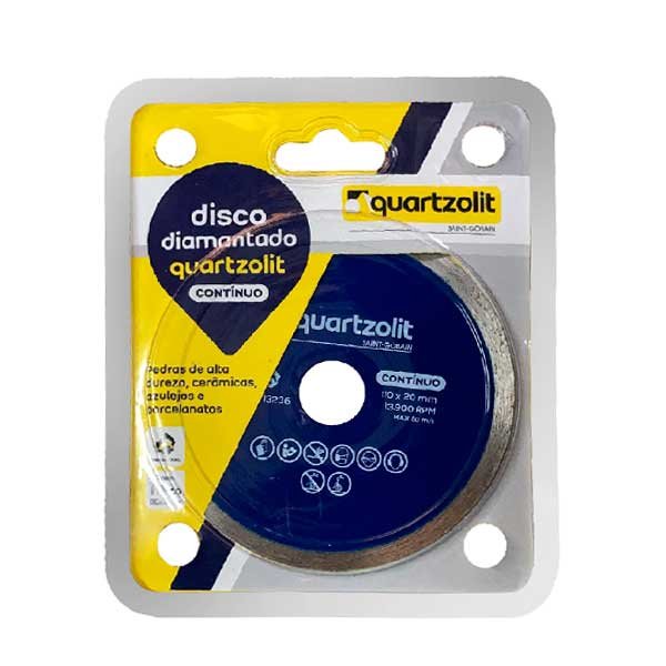 Disco Quartzolit Diamantado Contínuo 110 — Acessórios Ferramentas | Depósito Roseira