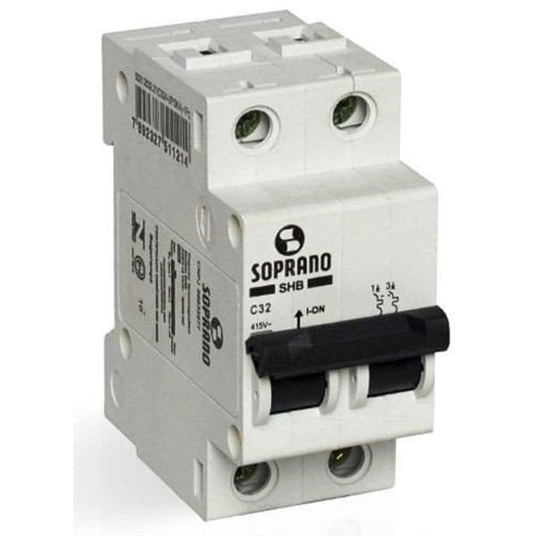 Disjuntor Din 2 x 16 Amperes Soprano — Uncategorized | Depósito Roseira