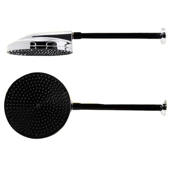 Ducha Astra ABS Cromado 8" Com Braço Preto — Uncategorized | Depósito Roseira