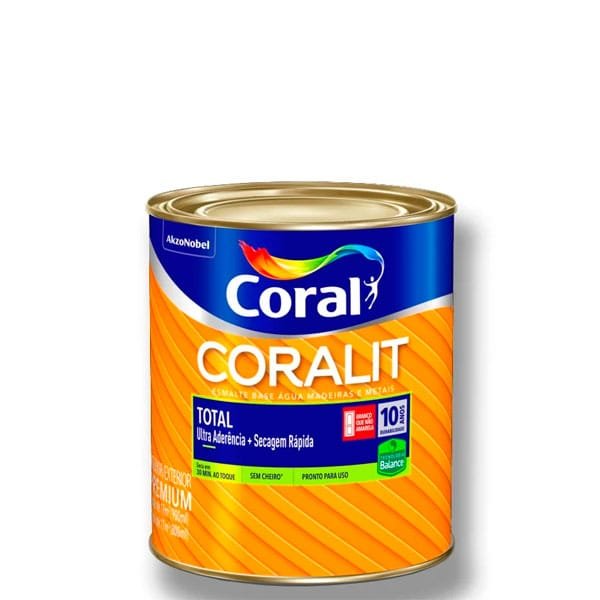 Esmalte Base de Água Coral Branco Acetinado 900ml — Tintas | Depósito Roseira