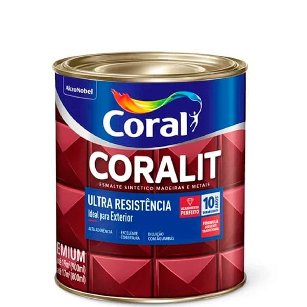 Esmalte Sintético Coral Ultra AB Marrom 900ml — Tintas | Depósito Roseira