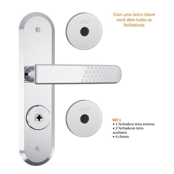 Fechadura Stam Kit Inox 1800/21 — Uncategorized | Depósito Roseira
