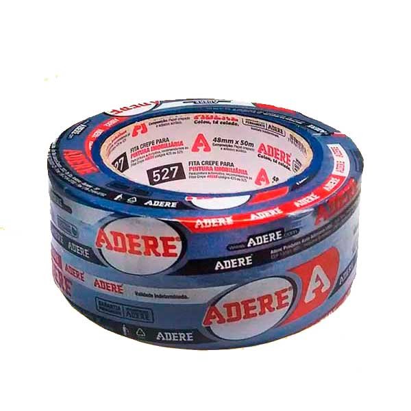 Fita Crepe 45mmx50 Azul Adere — Acessórios Tintas | Depósito Roseira