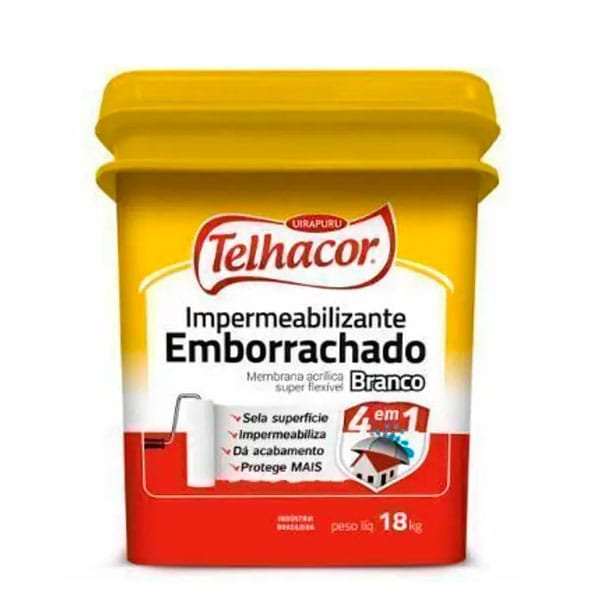 Impermeabilizante Telhacor Emborrachado Cores 18Kg — Impermeabilizantes | Depósito Roseira