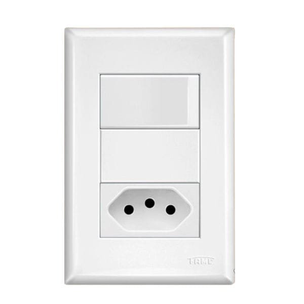 Interruptor Fame Simples+Tomada Padrão 2P+T 20A — Uncategorized | Depósito Roseira