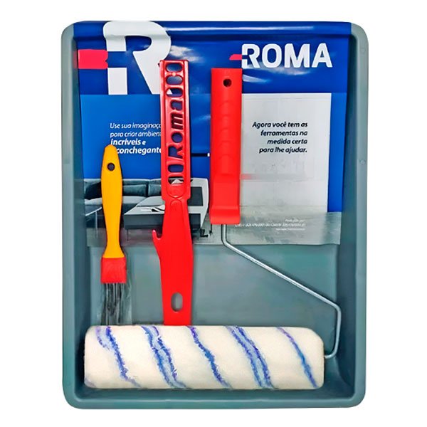 Kit para Pintura 05 Peças - Roma — Acessórios Tintas | Depósito Roseira