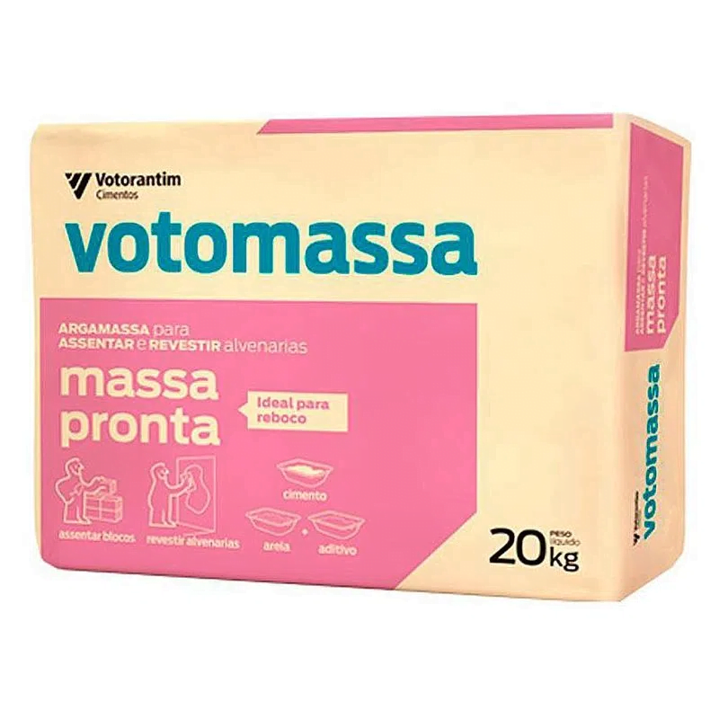 Massa Pronta Votomassa 20kg — Massa Pronta | Depósito Roseira