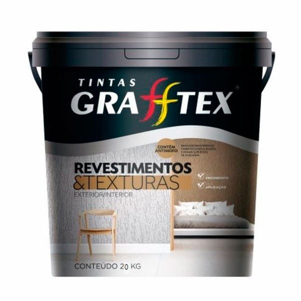 Pedras Naturais Grafftex 20kg — Tintas | Depósito Roseira