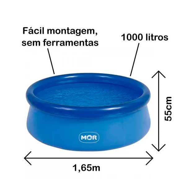 Piscina Inflável 1000l Mor — Acessórios Lazer | Depósito Roseira
