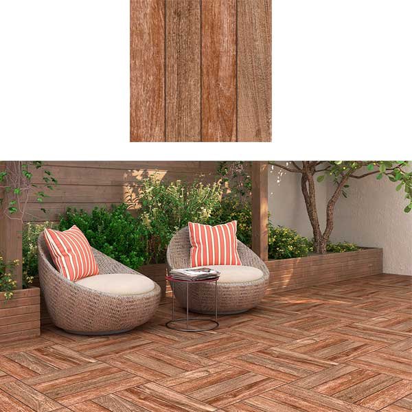 Piso Cerâmico Madeiro Antiaderente 50x50cm Formigres — Pisos | Depósito Roseira