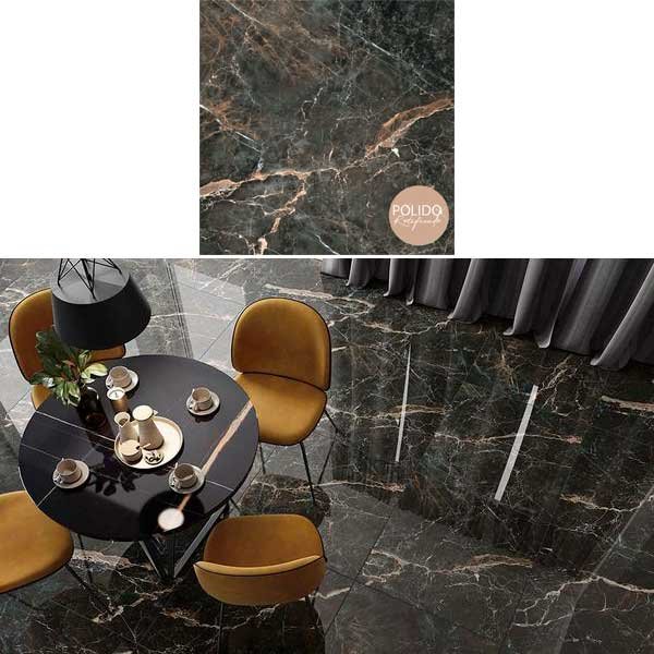 Piso Formigres Imperium Dark Polido 87x87 — Pisos | Depósito Roseira