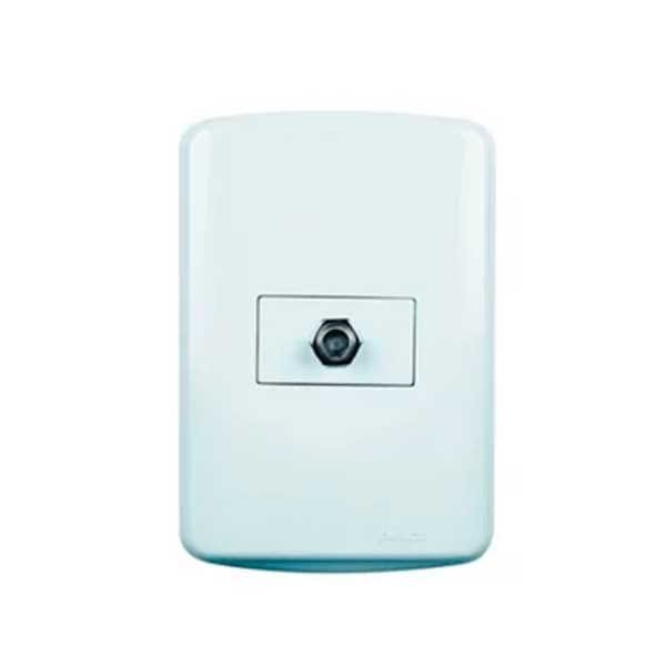 Placa Perlex - Conector Antena — Tomadas e Interruptores | Depósito Roseira