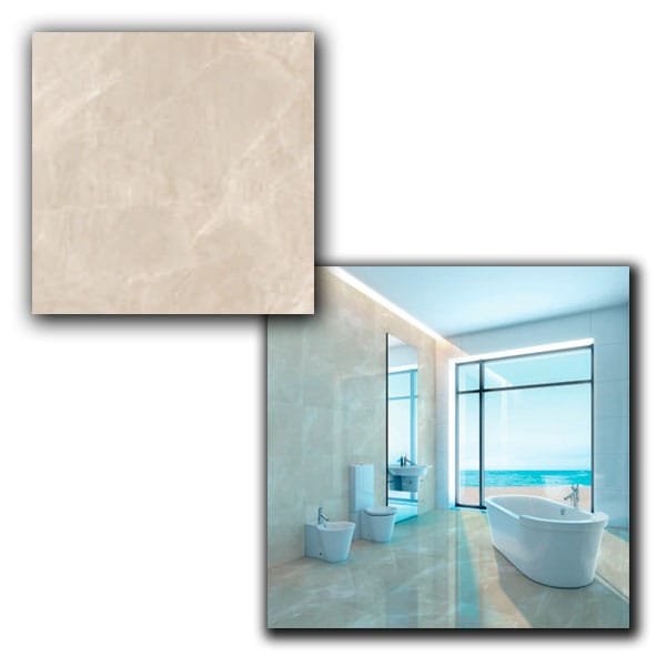 Porcelanato Delta Fuji Sand | Polido e Retificado 63x63 CX2,75 — Porcelanatos | Depósito Roseira