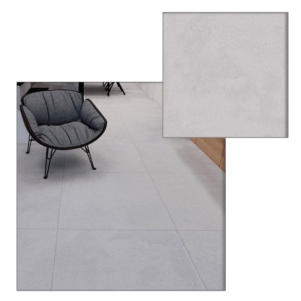 Porcelanato Delta Monier Argenta Acetinada Retificado 90x90 — Porcelanatos | Depósito Roseira