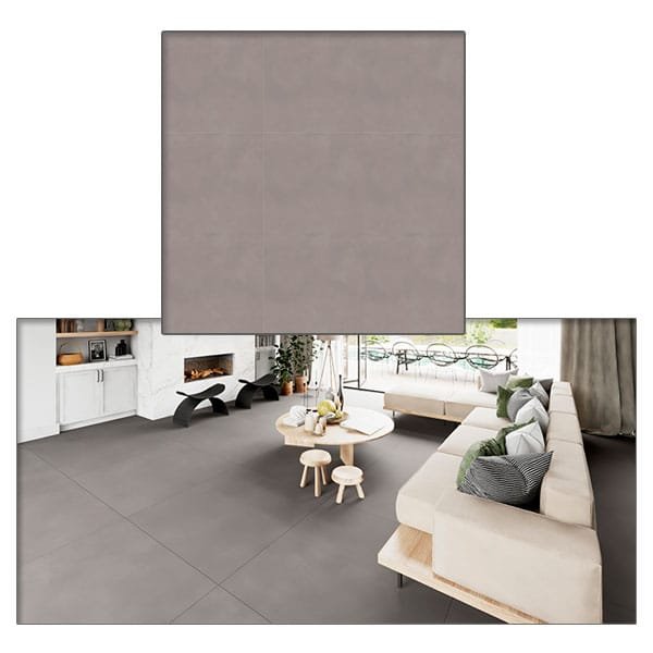 Porcelanato Delta Obelisco Beton Light Acetinado 90x90 — Porcelanatos | Depósito Roseira