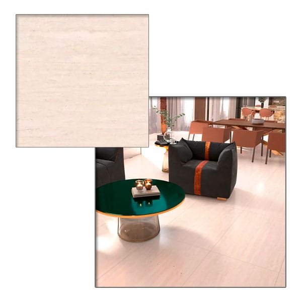 Porcelanato Delta Piazza Avena Polido Retificado 1,20x1,20 — Porcelanatos | Depósito Roseira