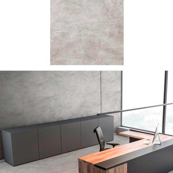 Porcelanato Delta Pulpis Cinza Acetinado 84x84 — Porcelanatos | Depósito Roseira