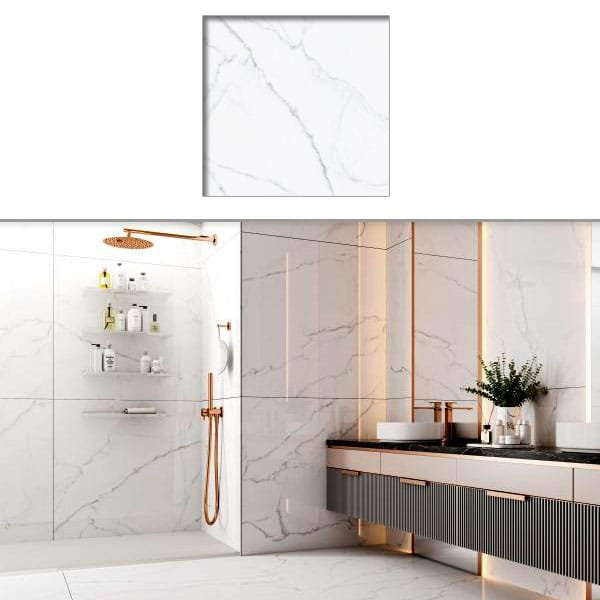 Porcelanato Gaudi Calacata Light 1,19x1,19 cx2,83 — Porcelanatos | Depósito Roseira