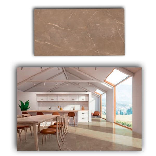 Porcelanato Gaudi Roma Bronze Polido 60x1,19 cx2,15 — Porcelanatos | Depósito Roseira