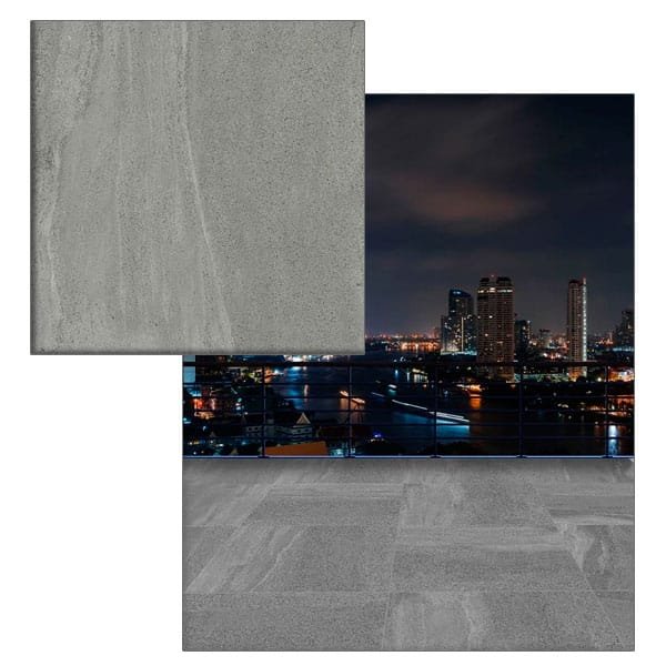Porcelanato Savane Basalto Grigio Externo Retificado 72x72 — Porcelanatos | Depósito Roseira