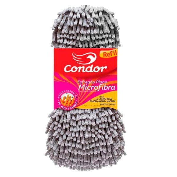 Refil Esfregão para Mop Tira Poeira Microfibra — Acessorios Limpeza | Depósito Roseira