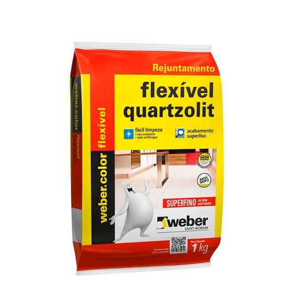 Rejunte 1kg Quartzolit — Rejunte | Depósito Roseira