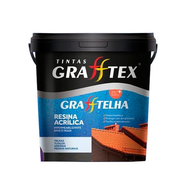Resina Acrílica Multiuso Grafftex Cores 3,6 Litros — Resinas | Depósito Roseira