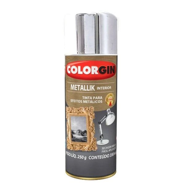Spray Colorgin Metálico Cromado — Spray | Depósito Roseira