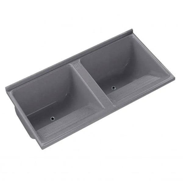 Tanque AJR GRAN Duplo Quadrado 1,24x62 Cinza — Uncategorized | Depósito Roseira