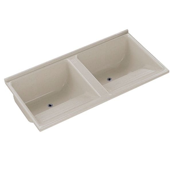 Tanque AJR GRAN Duplo Quadrado 1,24x62 Travertino — Uncategorized | Depósito Roseira