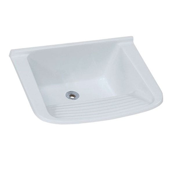 Tanque Garça 60x60 Marmorizado Quadrado Branco — Uncategorized | Depósito Roseira
