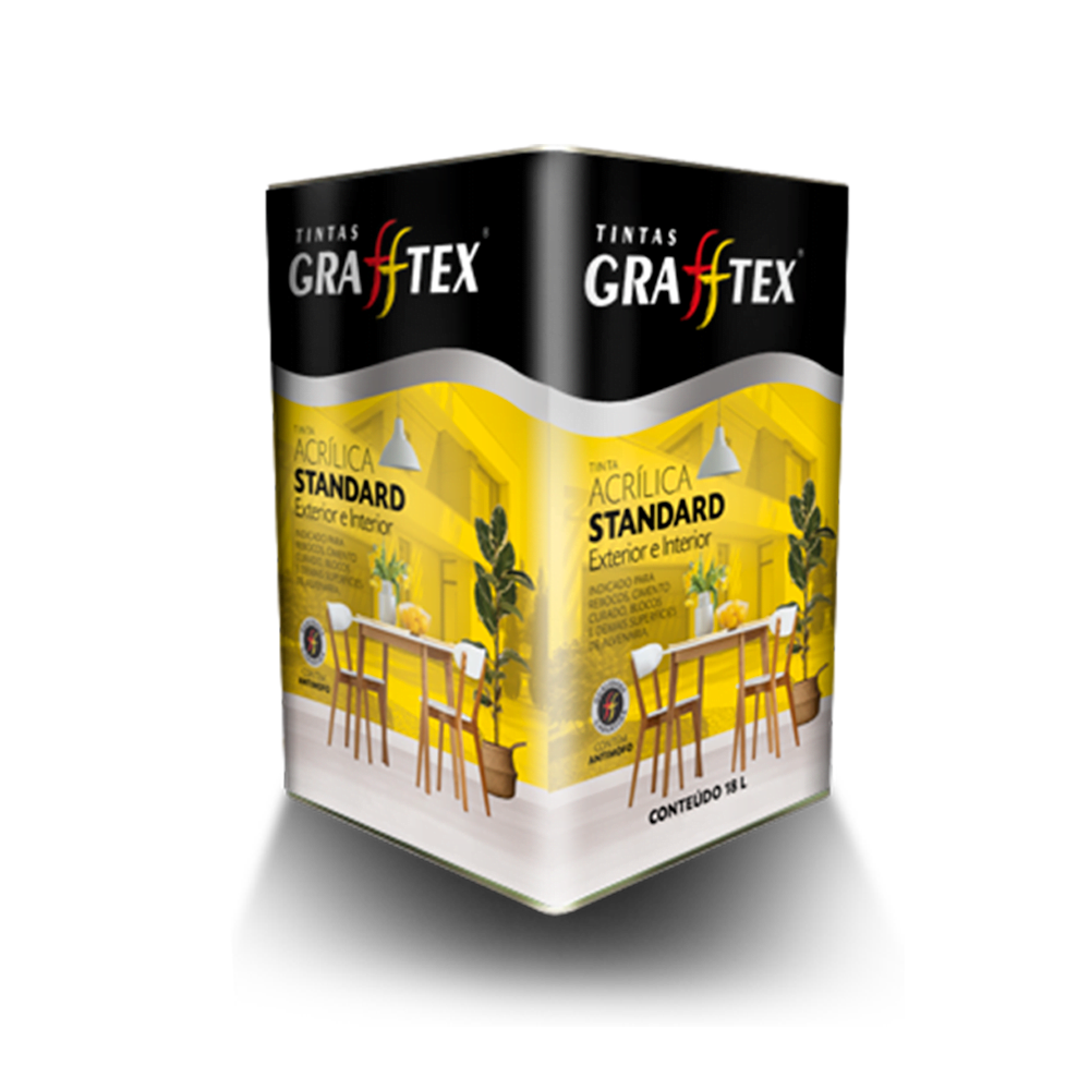 Tinta Branco Neve Grafftex Standard 18 Litros ( Verificar cores ) — Tintas | Depósito Roseira