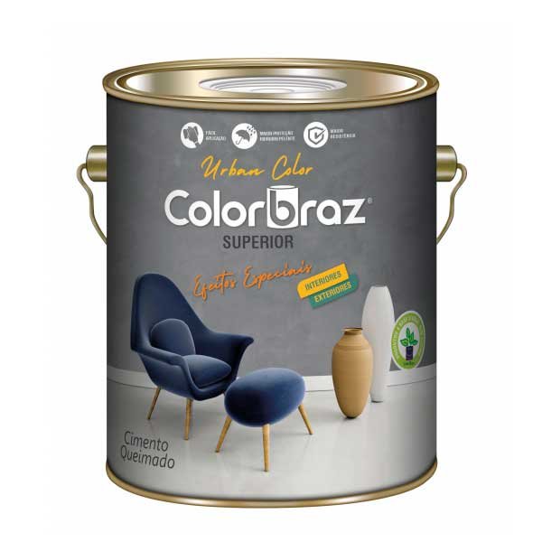 Tinta Cimento Queimado Colorbraz 3,6 Litros — Tintas | Depósito Roseira