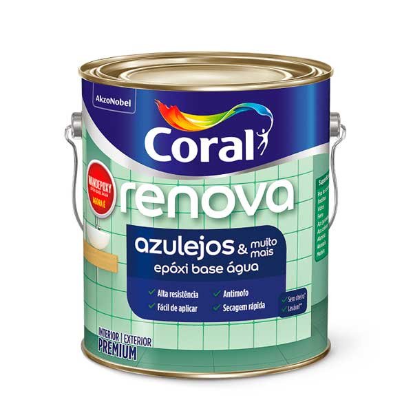 Tinta Coral Renova Azulejo Branco 900ml — Tintas | Depósito Roseira