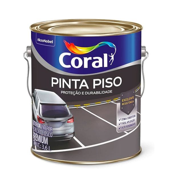 Tinta Piso Coral 3,6L ( Verificar Cores ) — Tintas | Depósito Roseira