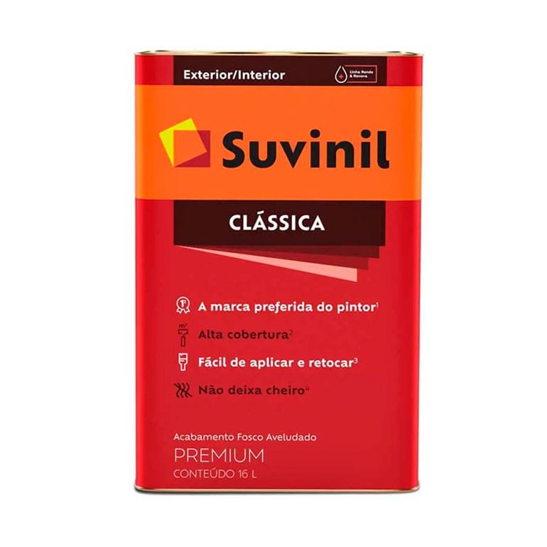 Tinta Suvinil Clássica Base A 16lt - Gelo / Algodão Egípcio — Tintas | Depósito Roseira